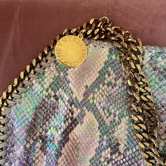 Last Day! STELLA MCCARTNEY Snakeskin Falabella - Picture 2 of 9